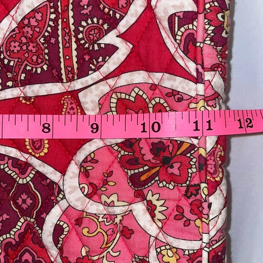 Vera Bradley Rosy Posies Laptop Tote Pink